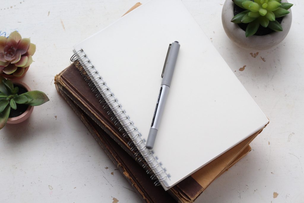 notebook for planning your month ahead