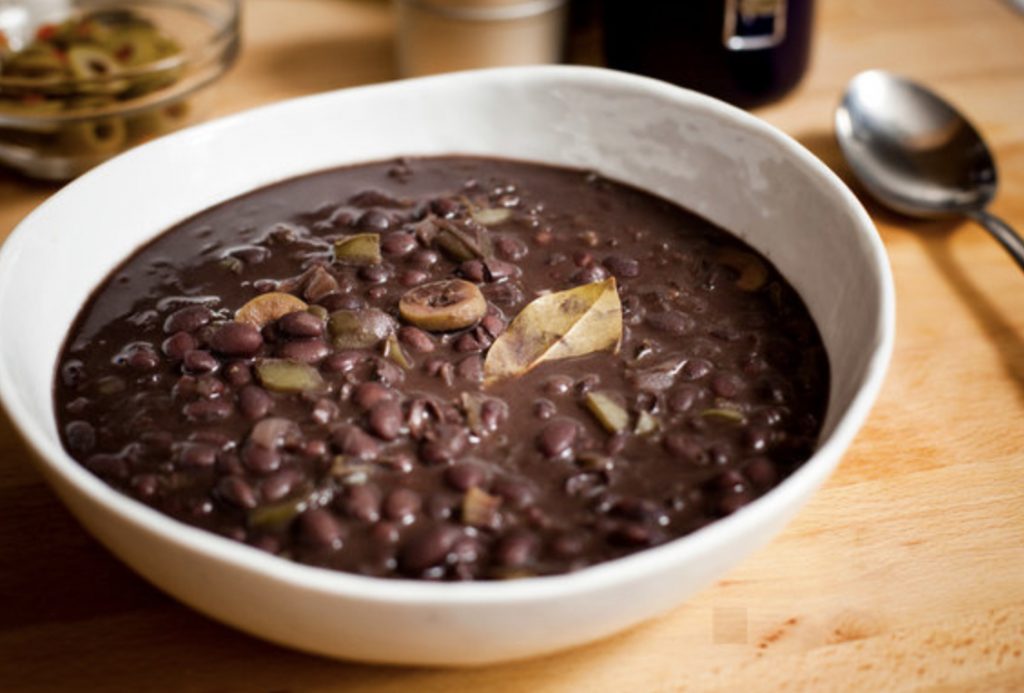 Black beans from scratch for a large family