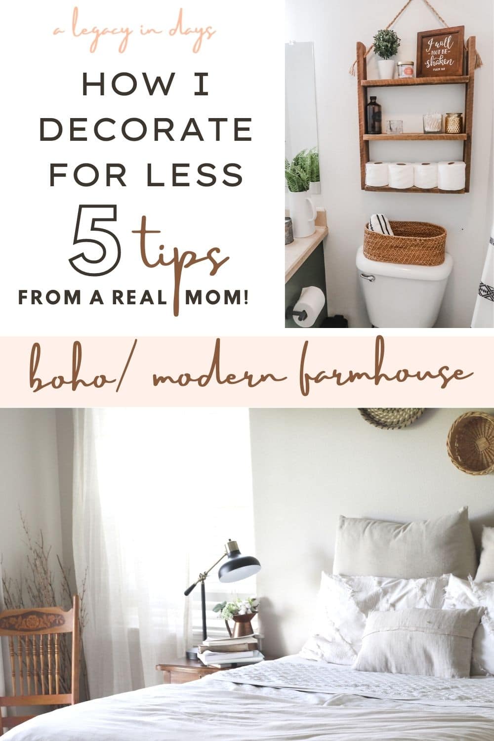 5 ways I decorate for less
