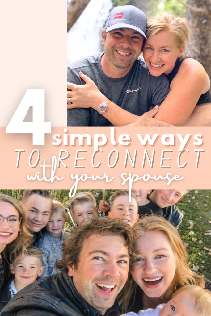 pinterest pin for 4 simple easy to reconnect with your spouse